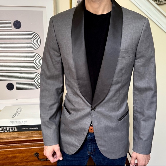 Brunello Cucinelli Other - Brunello Cucinelli Silk & Wool Shawl Collar Formal Jacket | 38